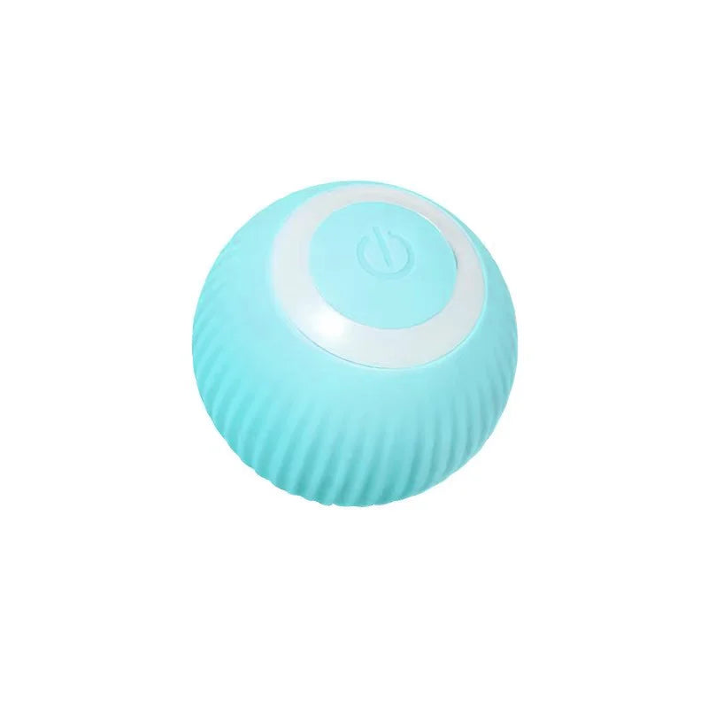 Interactive Automatic Rolling Cat Ball Toy, USB Rechargeable Smart Motion Activated Pet Ball with LED Light, Obstacle Avoidance, Bite Resistant Silicone, Self Play Toy for Indoor Cats & Kittens