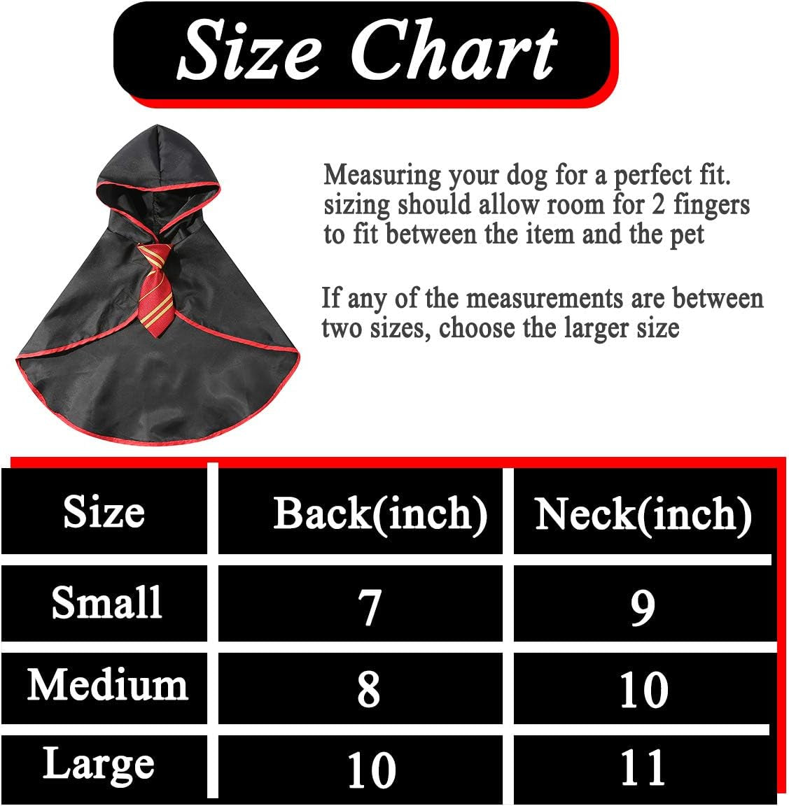 Halloween Cat Costume Wizard Cloak for Cats & Small Dogs, Anime Pet Costume with Velcro Closure, Soft Cosplay Outfit for Kitten, Puppy, Halloween Parties & Photos, Red, Small