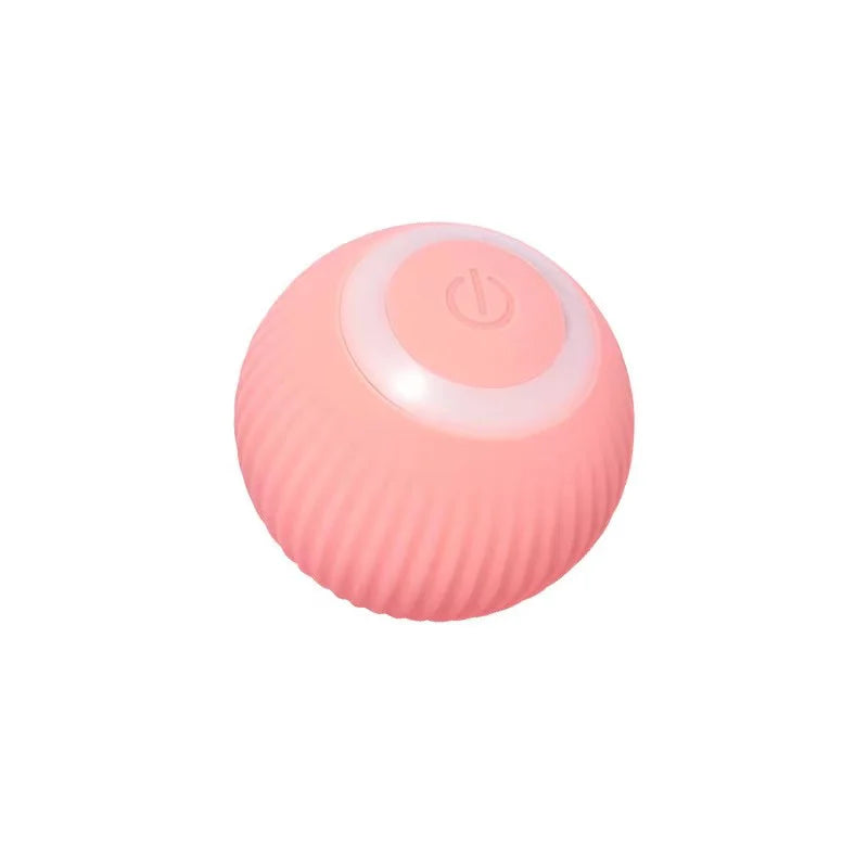 Interactive Automatic Rolling Cat Ball Toy, USB Rechargeable Smart Motion Activated Pet Ball with LED Light, Obstacle Avoidance, Bite Resistant Silicone, Self Play Toy for Indoor Cats & Kittens